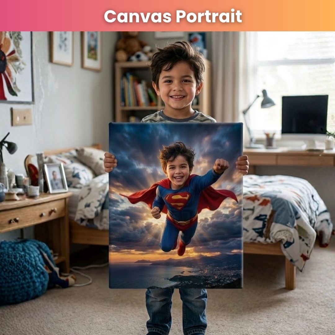 The Flying Superhero Portrait