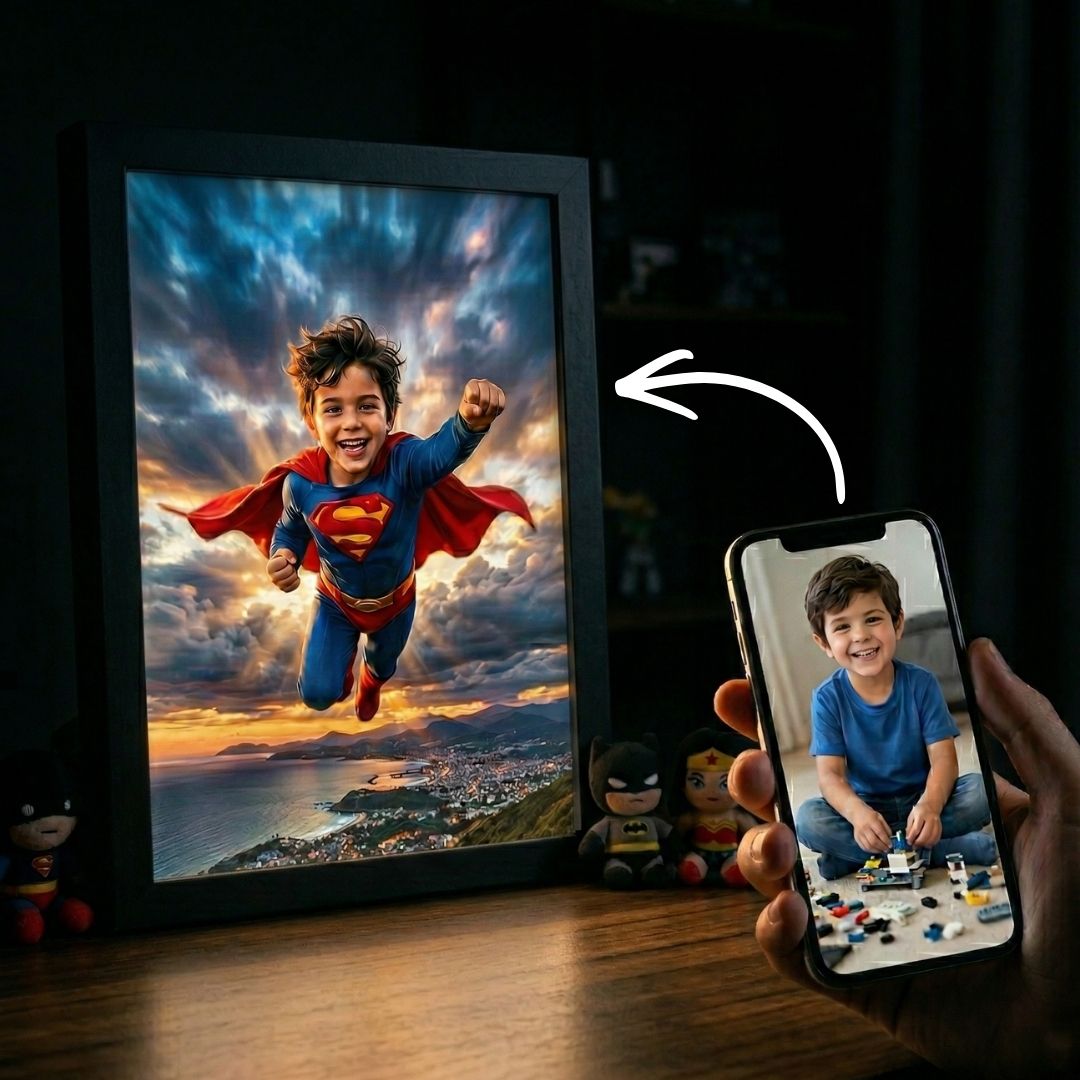 The Flying Superhero Portrait