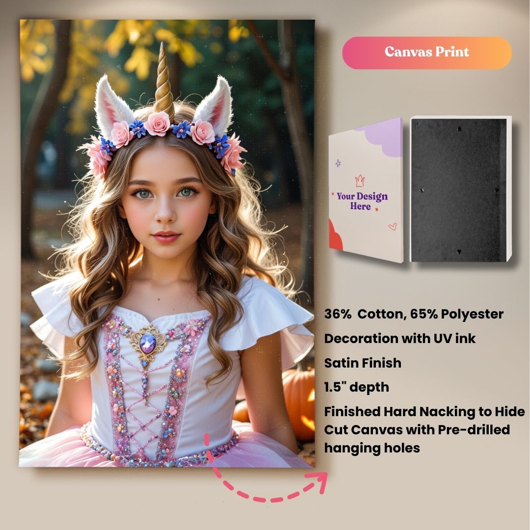 Enchanted Unicorn Princess Portrait
