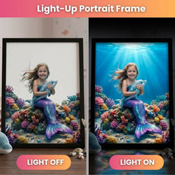 Dolphin Mermaid Princess Portrait