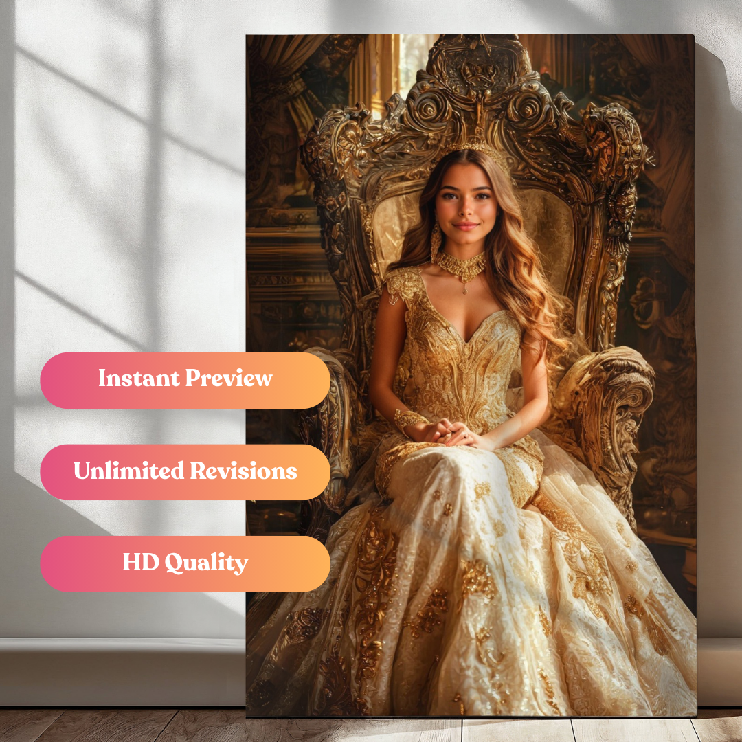 Gold Queen Portrait