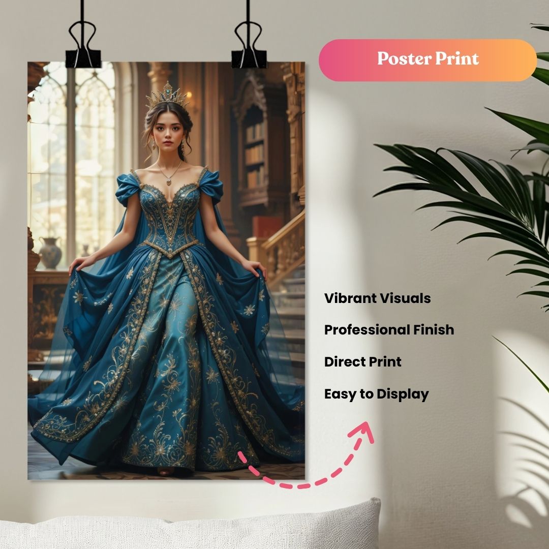 Blue Frosty Queen Portrait