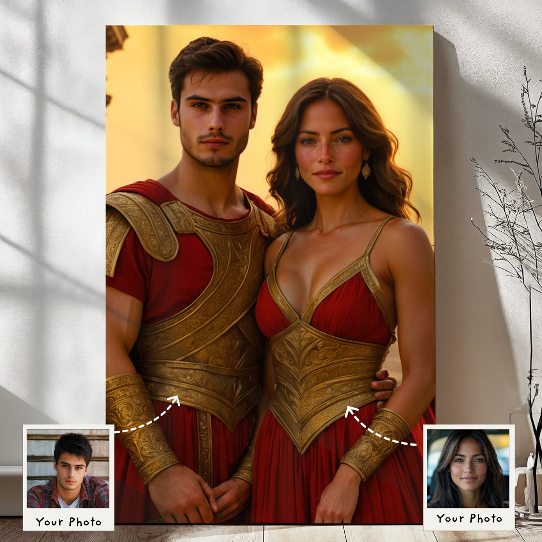 Fearless Warrior Couple Portrait