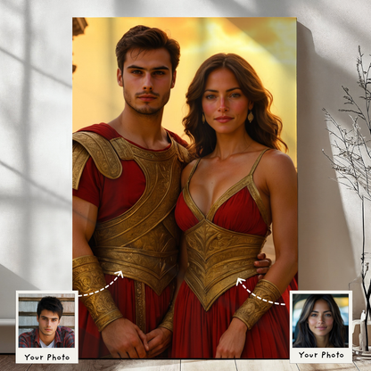 Fearless Warrior Couple Portrait