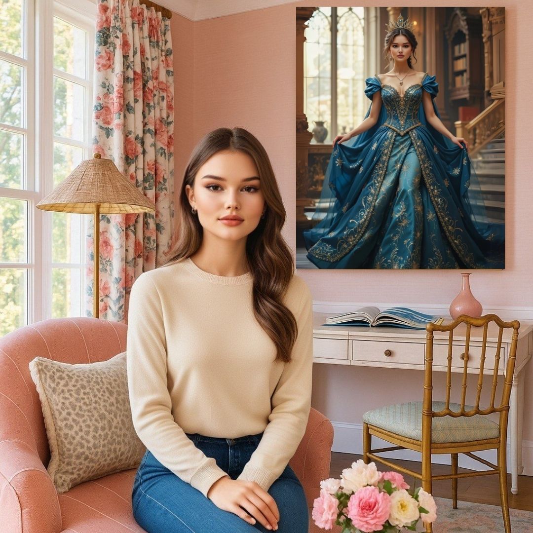 Blue Frosty Queen Portrait