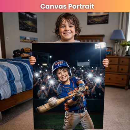 The Rising Baseball Star Portrait