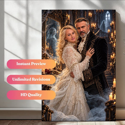 The Victorian Ghost Lovers Portrait