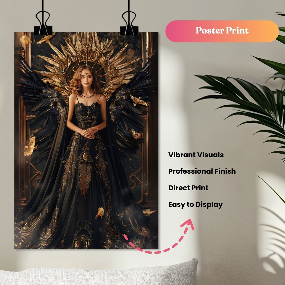 Black Bird Queen Portrait