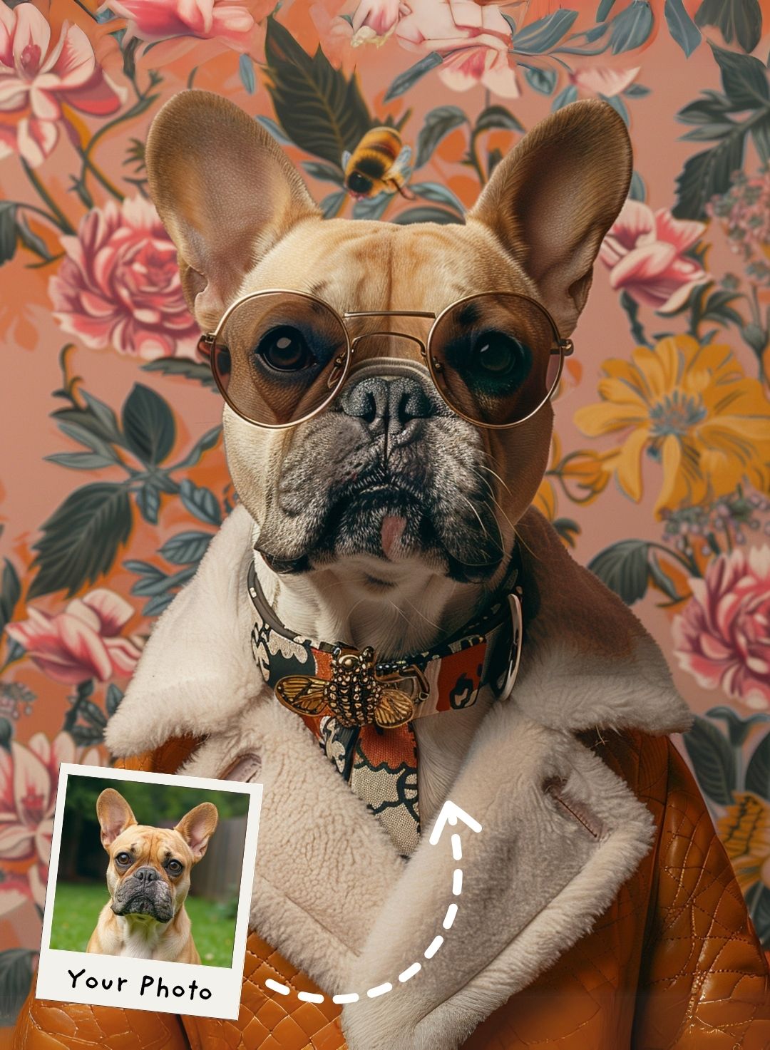 Vintage Pawshionista Portrait