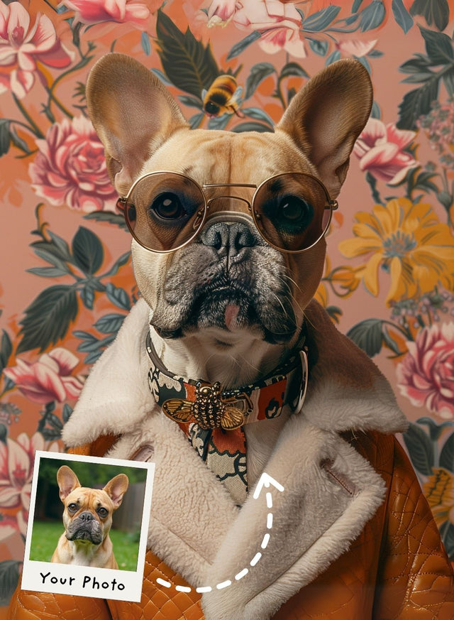 Vintage Pawshionista Portrait