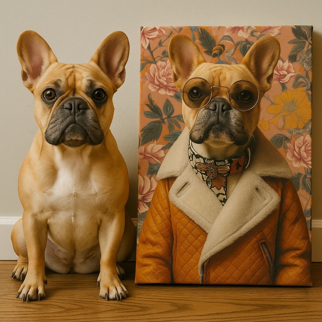 Vintage Pawshionista Portrait