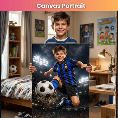 The Young Football Ace Portrait
