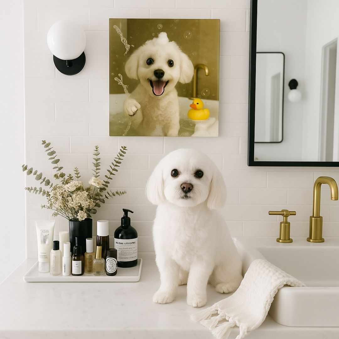 Splish Splash Paws Portrait