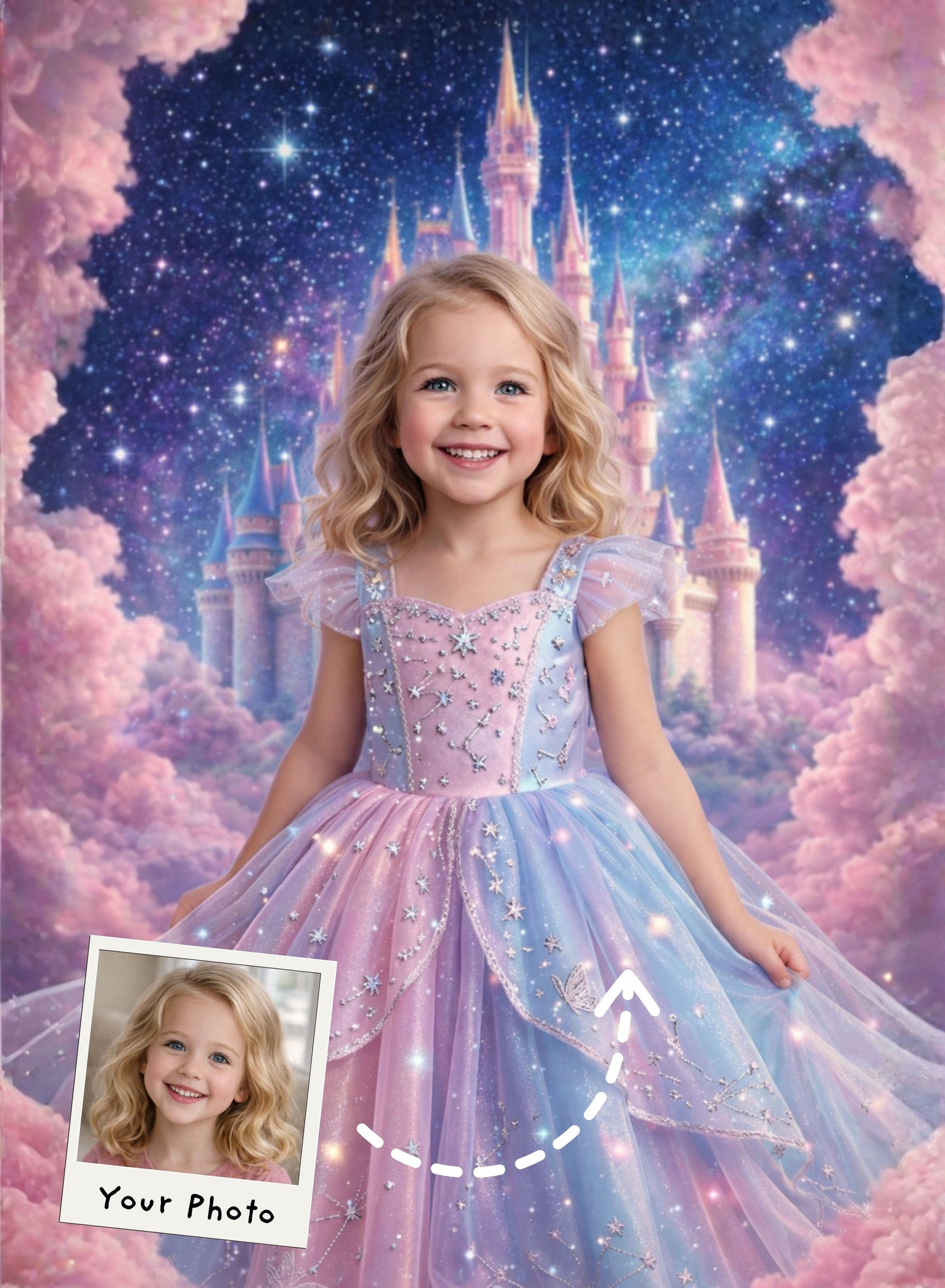 Pastel Rainbow Princess Portrait