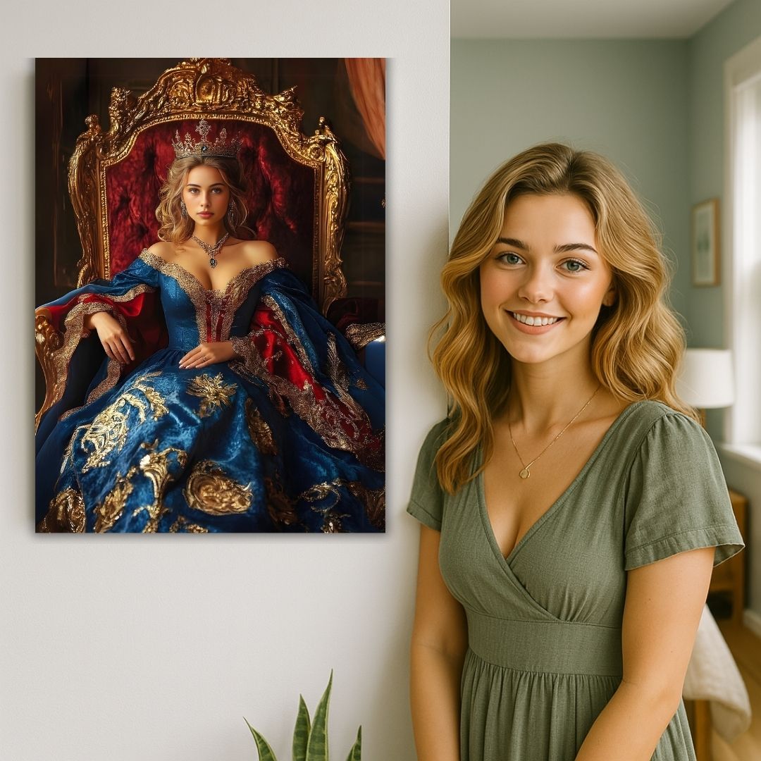 Blue Ice Queen Portrait