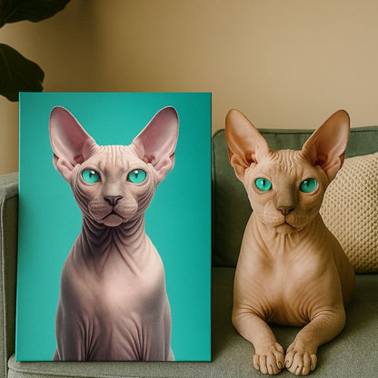 The Feline Pharaoh Portrait