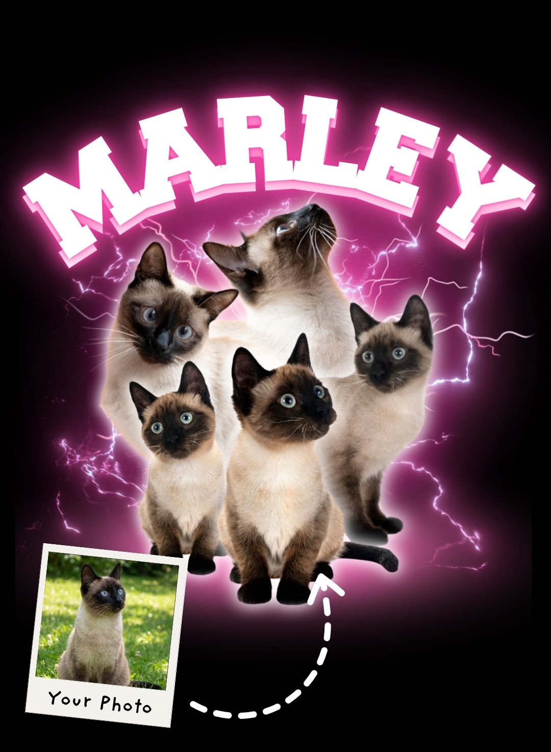 Pink Lightning Loyals Custom Apparel