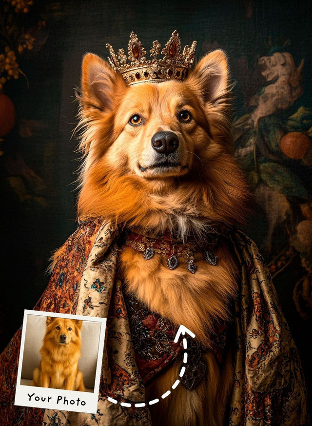Emperor of Paws and Patterns Portrait