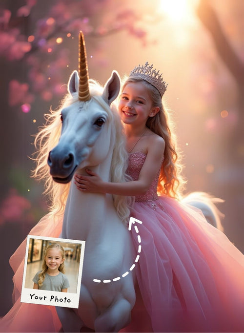 Ella’s Enchanted Unicorn Ride Portrait