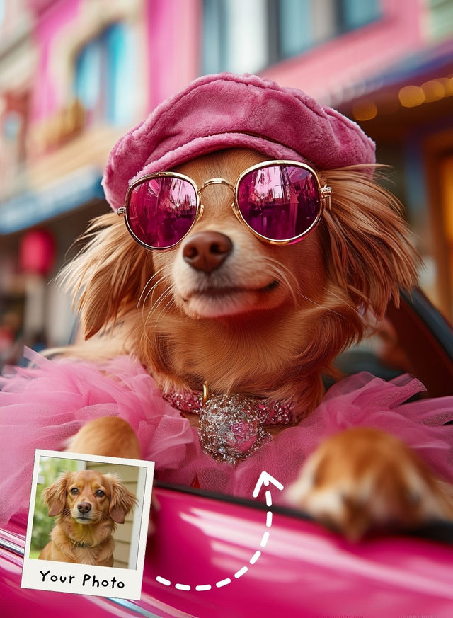 Pawsh in Pink Portrait