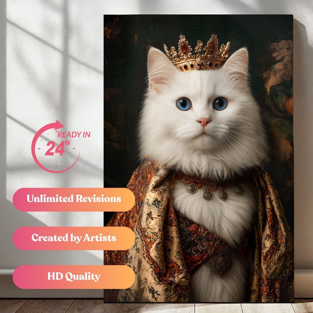 Emperor of Paws and Patterns Portrait