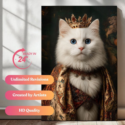 Emperor of Paws and Patterns Portrait