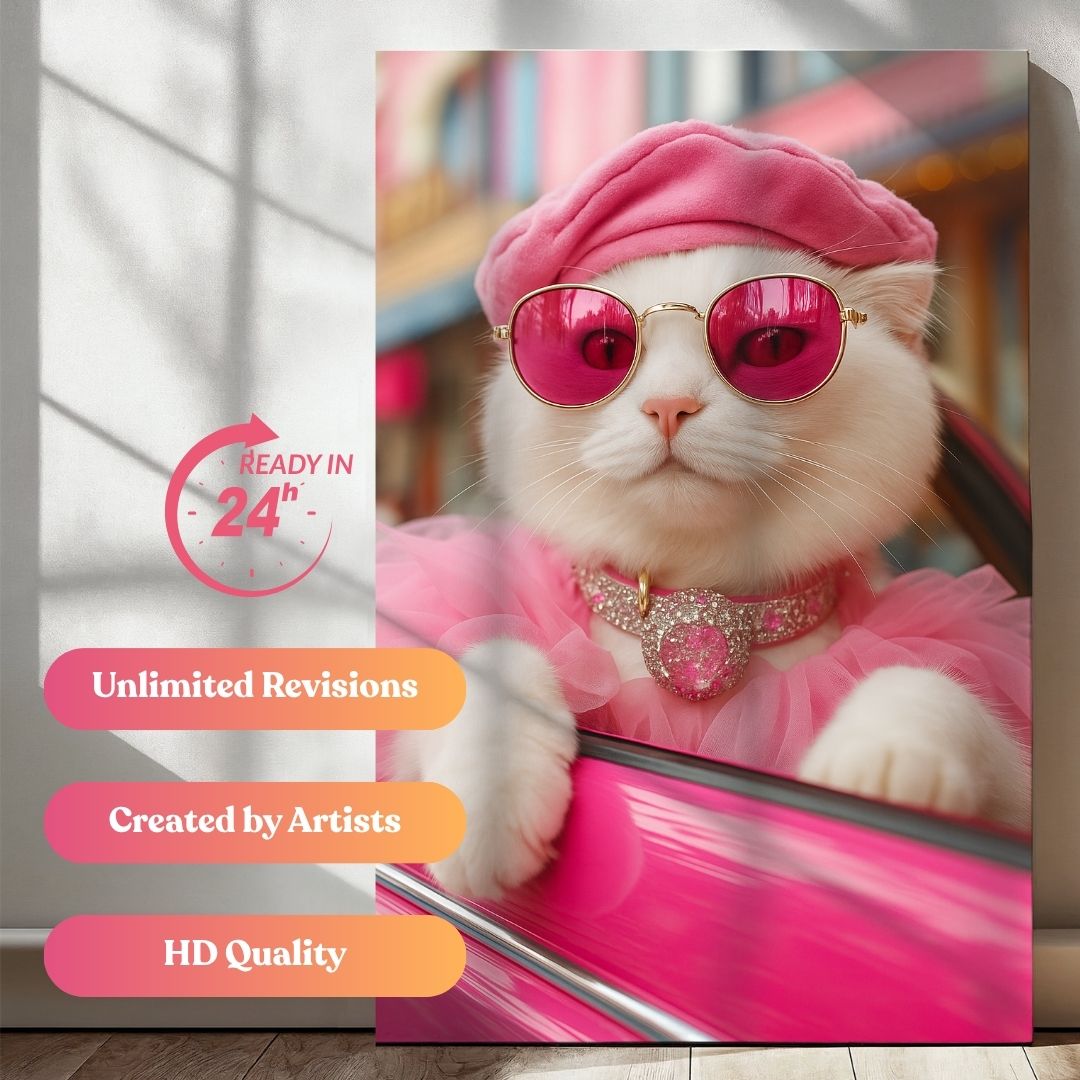 Pawsh in Pink Portrait