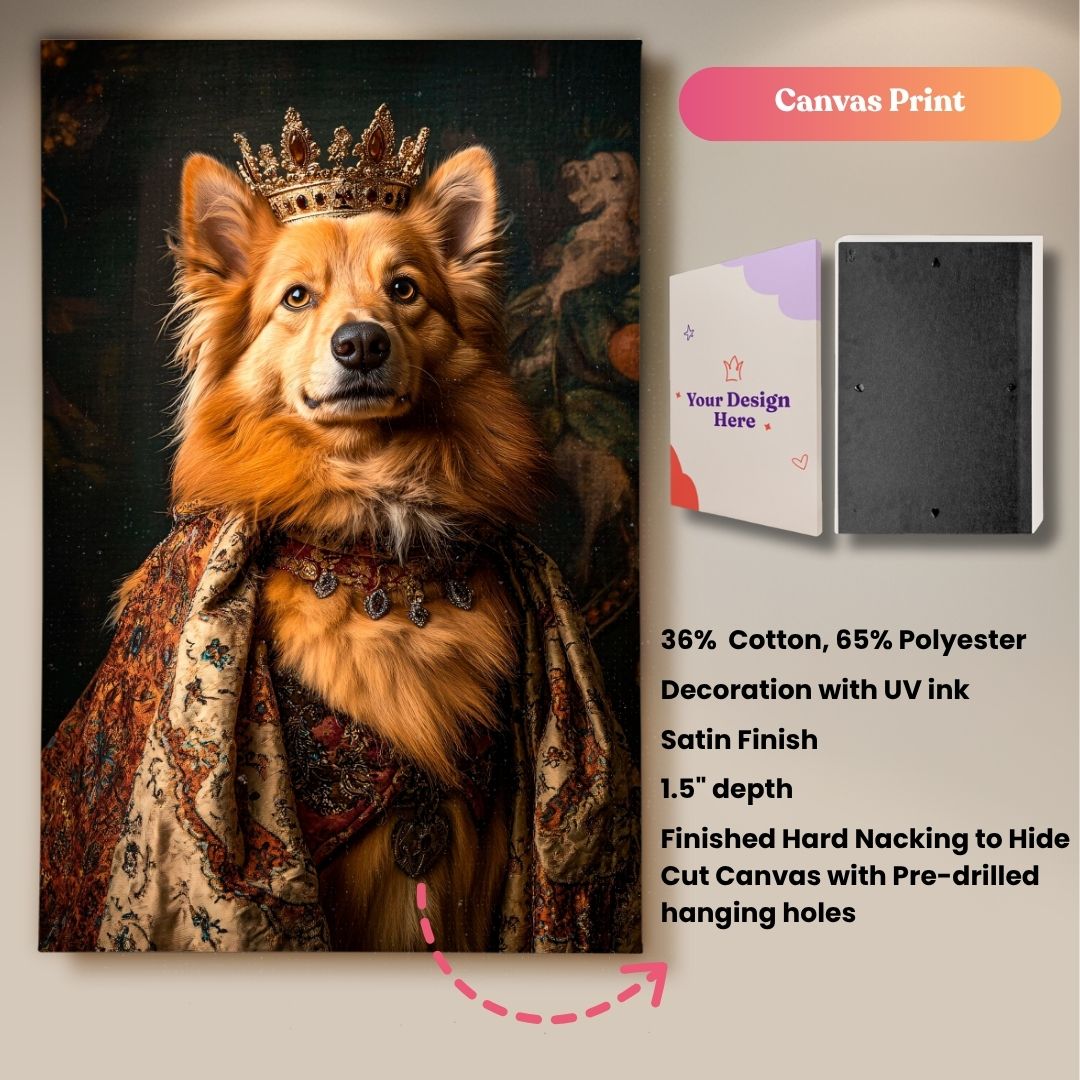 Emperor of Paws and Patterns Portrait