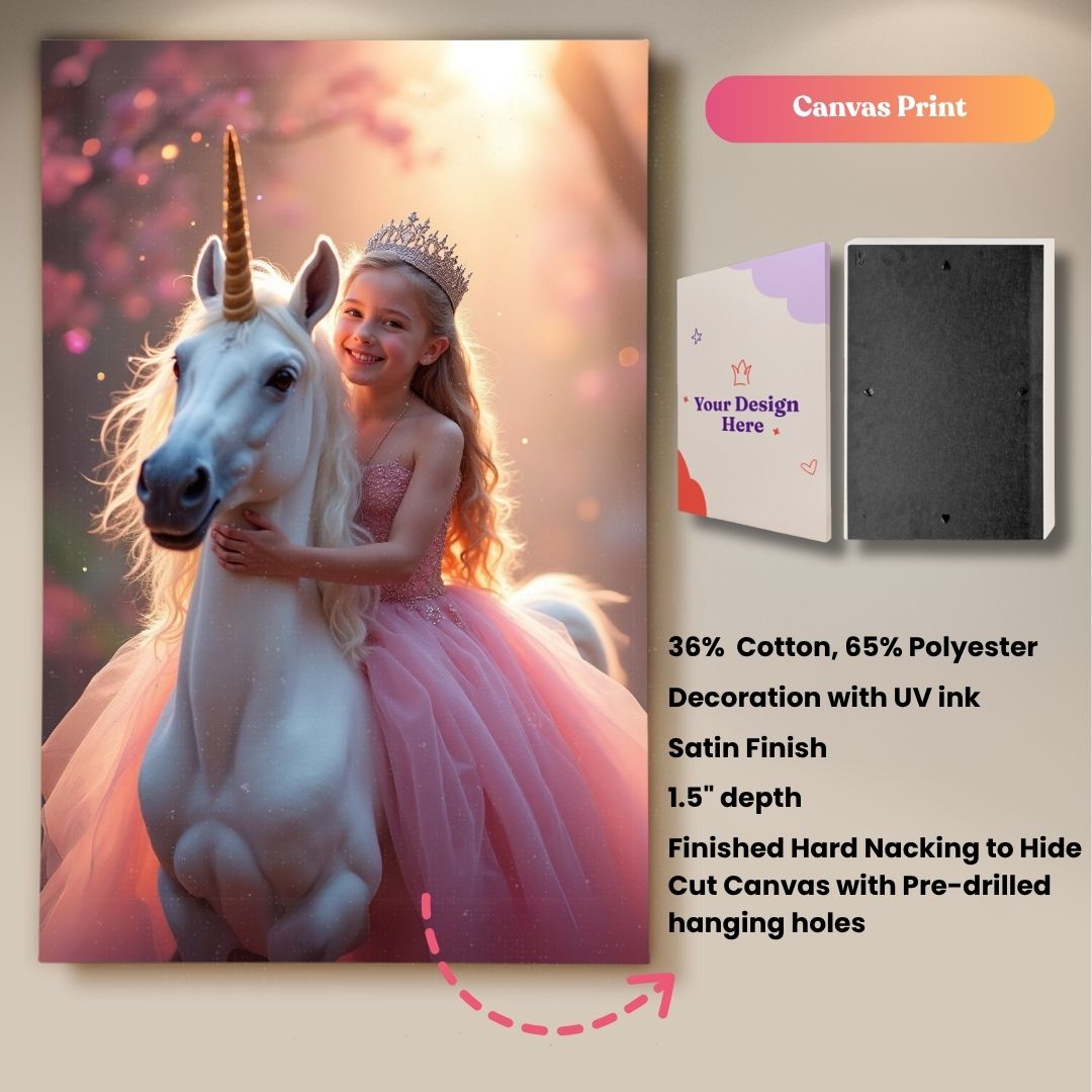 Ella’s Enchanted Unicorn Ride Portrait
