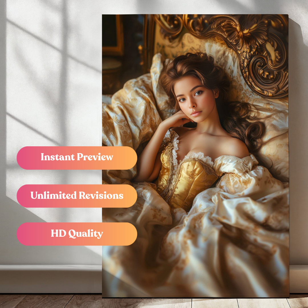 Golden Belle Princess Portrait