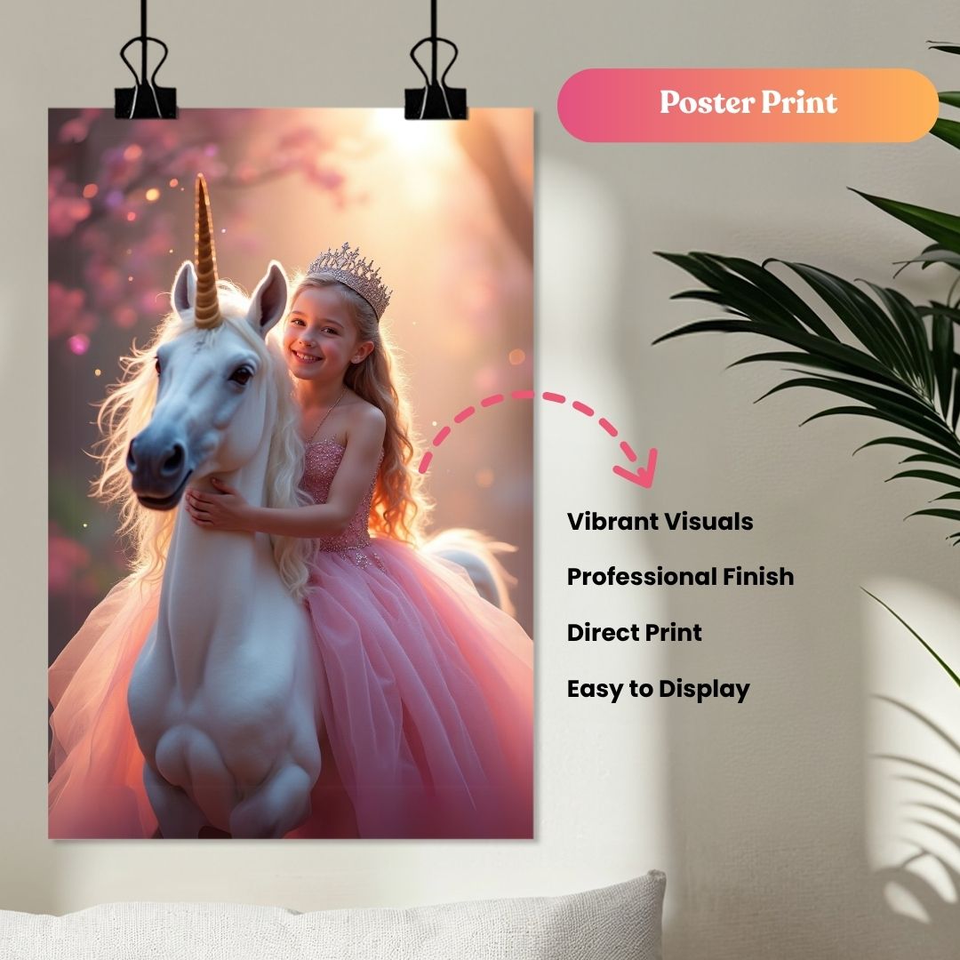 Ella’s Enchanted Unicorn Ride Portrait