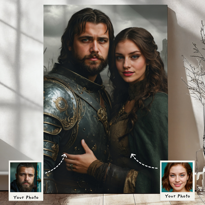 The Dark Warrior Couple Portrait
