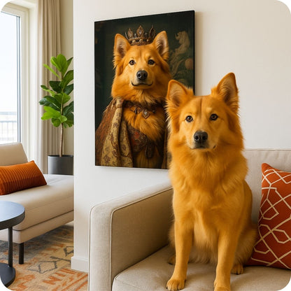 Emperor of Paws and Patterns Portrait