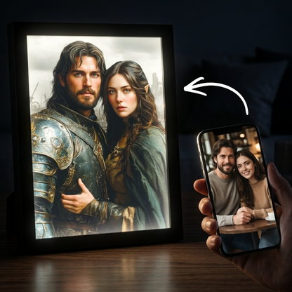 The Dark Warrior Couple Portrait
