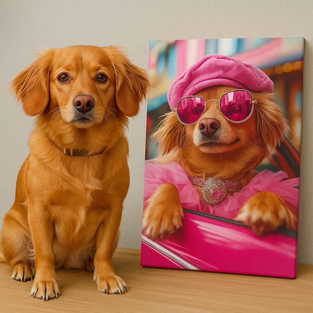 Pawsh in Pink Portrait