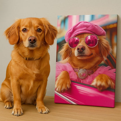 Pawsh in Pink Portrait