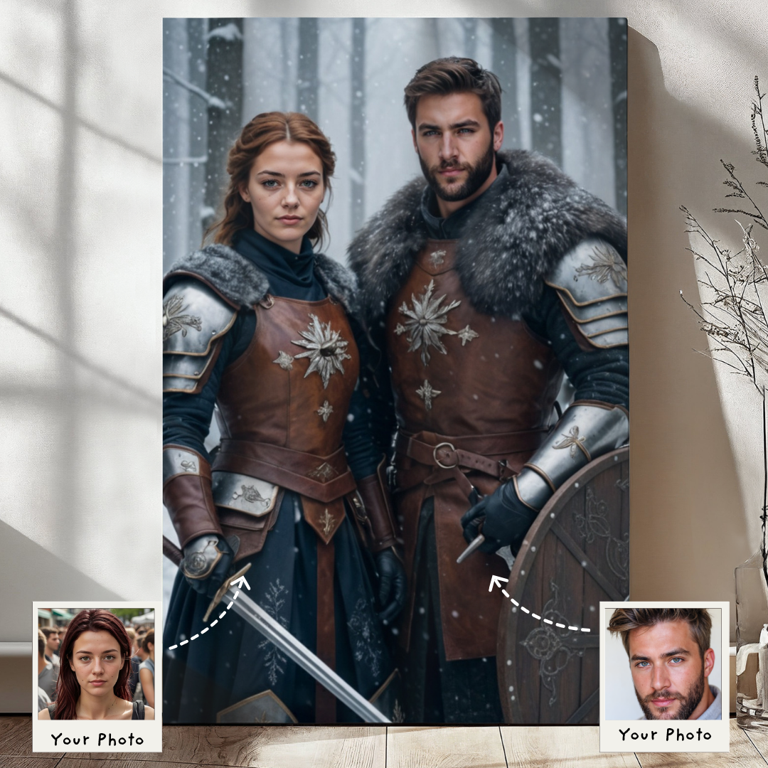 The Frost Warrior Couple Portrait