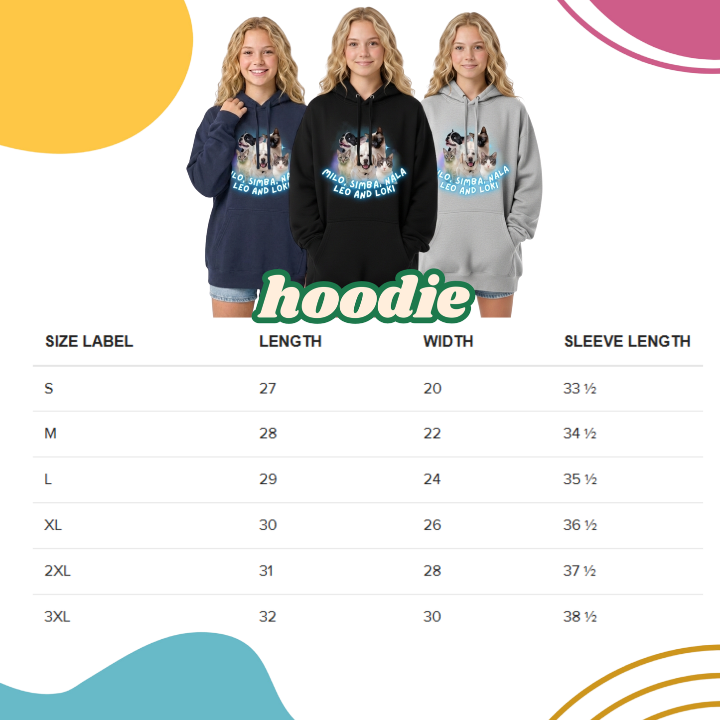 Fluffy Clouds, Fluffier Friends Custom Apparel