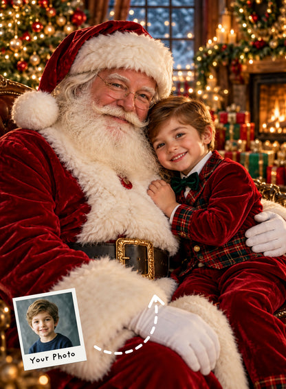 Santa’s Sweetest Precious Portrait