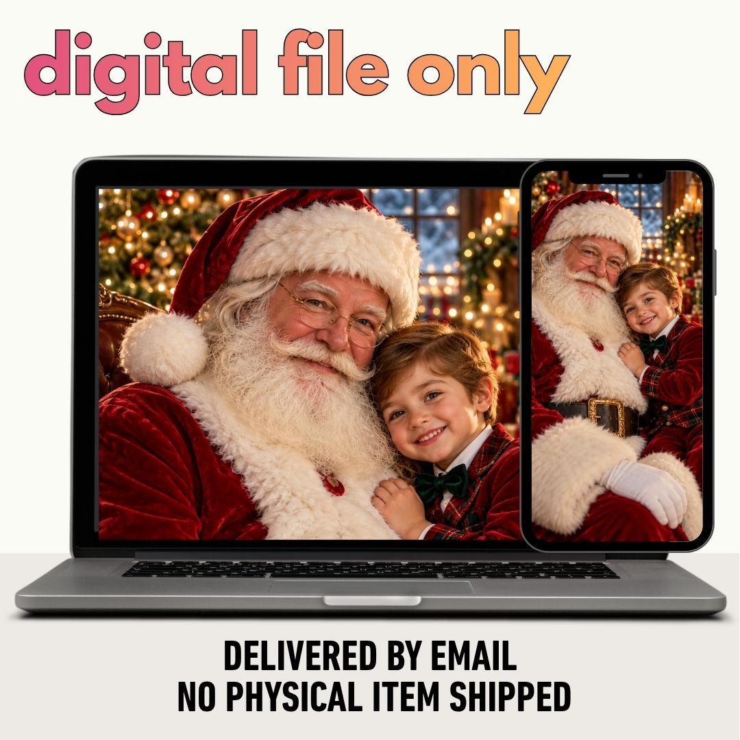 Santa’s Sweetest Precious Portrait