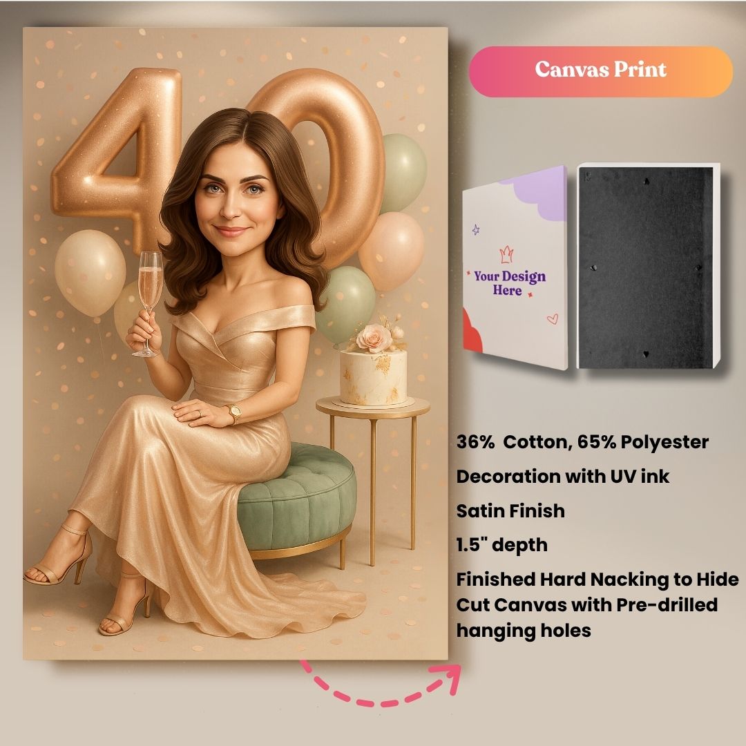 Rose Gold Luxe Party Portrait