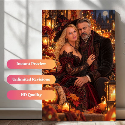 The Midnight Pumpkin Romance Portrait