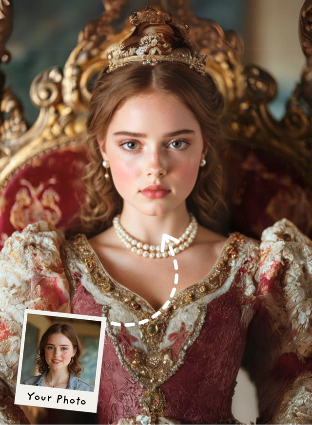 The Crimson Duchess Portrait