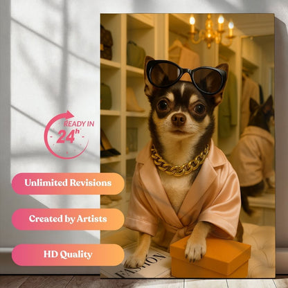 Pawshionista Chic Portrait