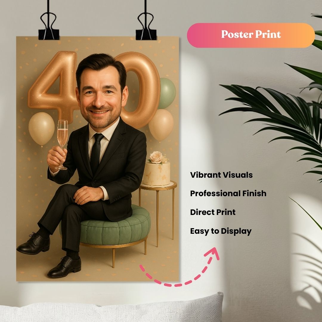 Rose Gold Luxe Party Portrait