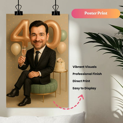 Rose Gold Luxe Party Portrait