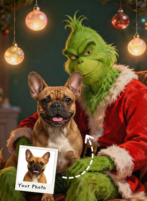 Pet Meets the Grinch Portrait