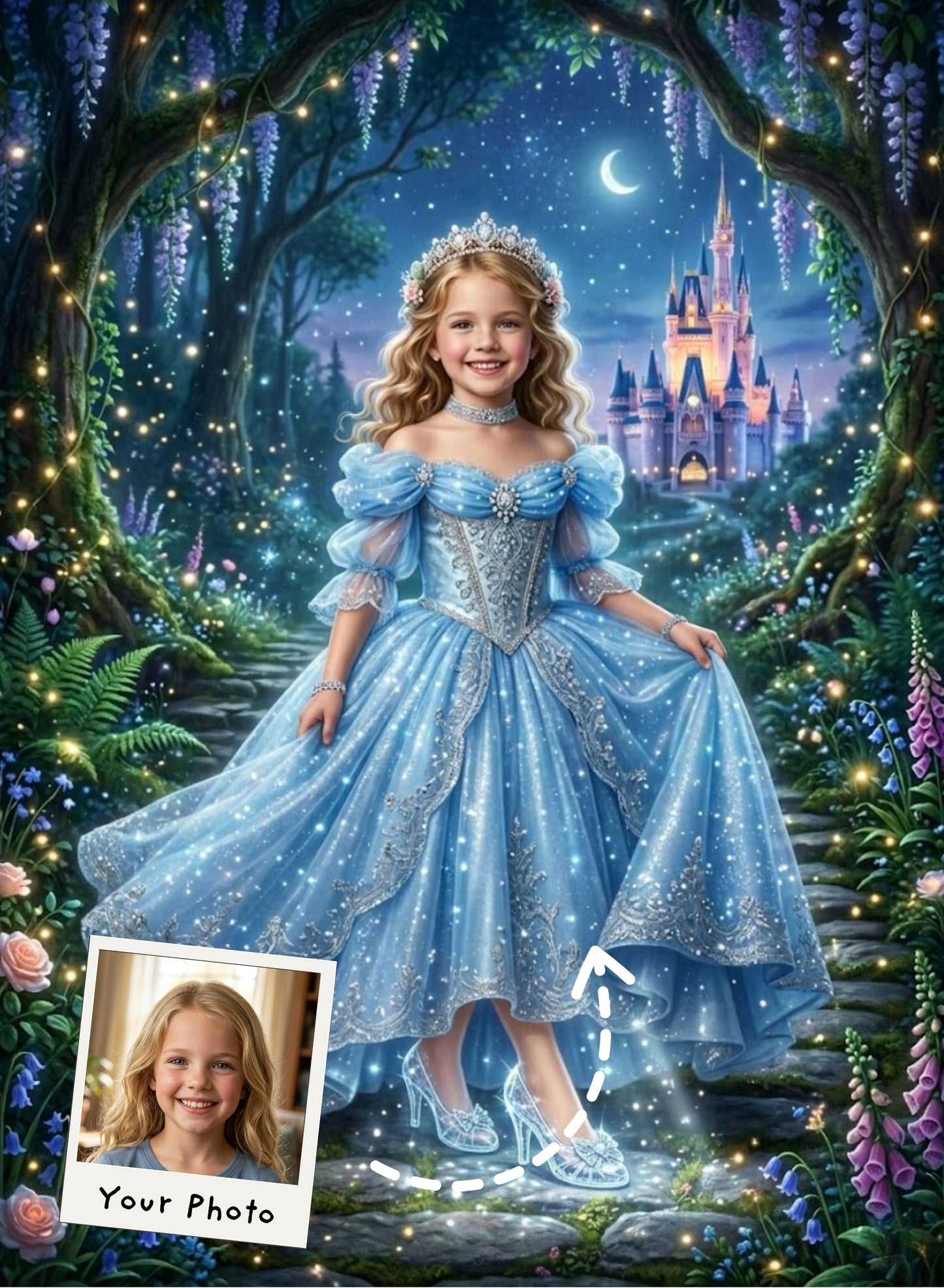 Glass Sandal Princess Portrait