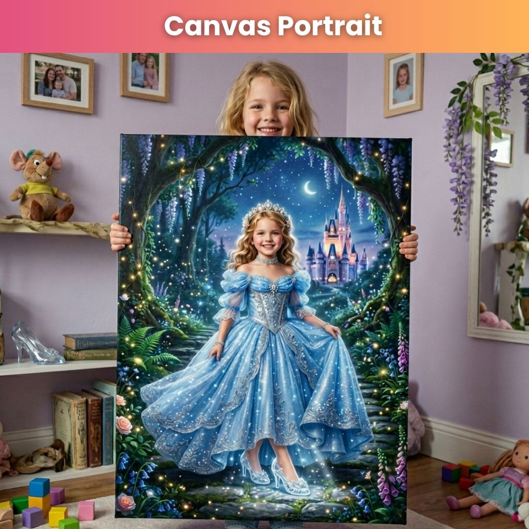 Glass Sandal Princess Portrait