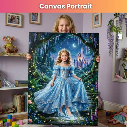 Glass Sandal Princess Portrait